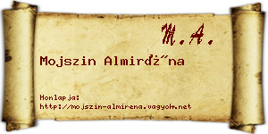 Mojszin Almiréna névjegykártya